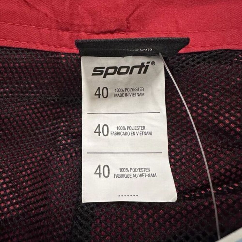 Sporti Board Shorts Swim Trunks Cargo Pocket Red Mens Size 40 - Picture 5 of 5